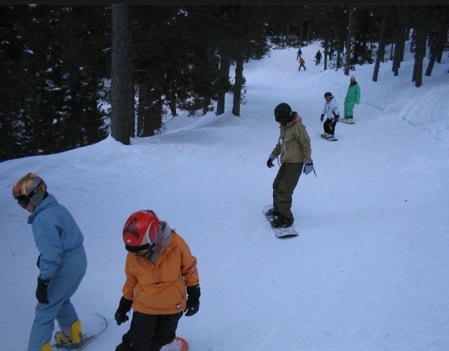 descenso por la pista